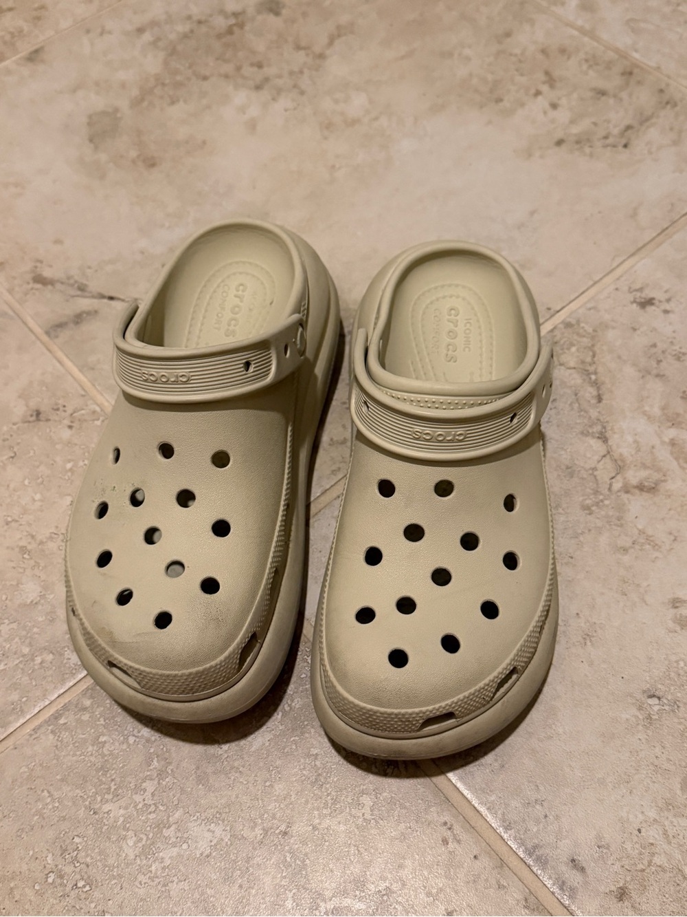 CROCS Women Classic Clogs in Light Beige